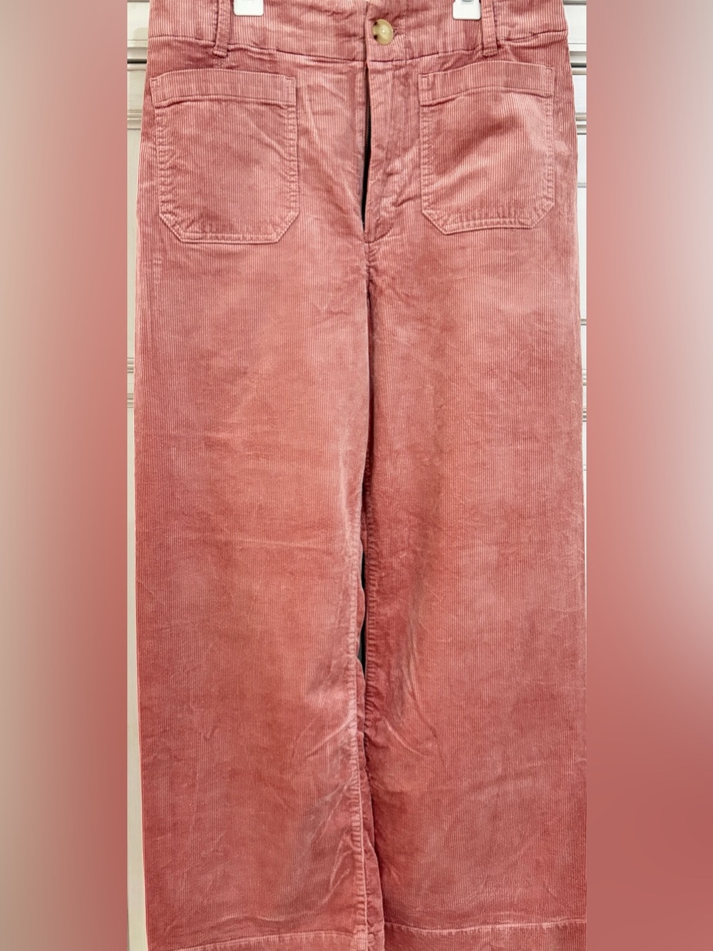 NWT SZ 31 Maeve Collette Pink Corduroy Full-Length Pants